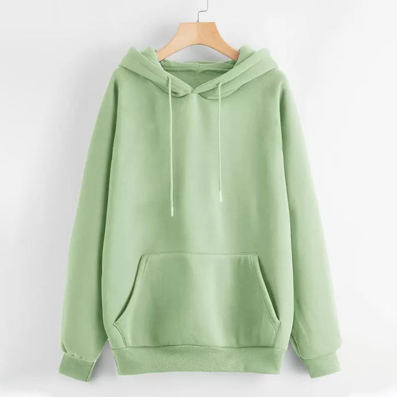 Light Green Women’s Hoodie – 400 GSM Premium Fleece
