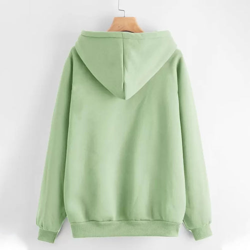 Light Green Women’s Hoodie – 400 GSM Premium Fleece