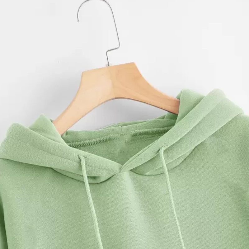 Light Green Women’s Hoodie – 400 GSM Premium Fleece